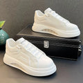 Luxury brand casual sneaker for men White high top air cushion sneakers Man Comfortable Soft Lace up botas masculino 2024