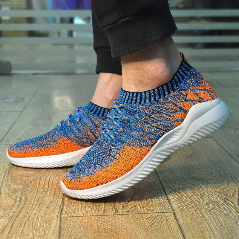 2025 New Men's Casual Shoes Breathable Outdoor Running Shoe Lace Up Lightweight Mens Vulcanized Shoes Plus Size Trend Men Shoes