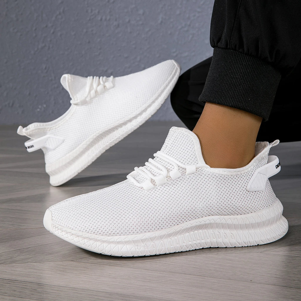 YRZL Mens Running Breathable Lightweight Sneakers Men Casual Sports Shoes Anti Slip Walking Shoes Comfortable Gym Training Shoes