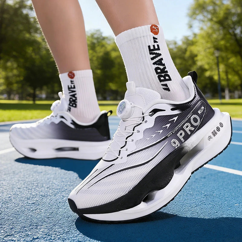Men's Breathable Casual Sports Training Shoes, Unisex Comfortable and Versatile Casual Sneakers, Durable with Good Grip, Laceless Low-Top Design, Suitable for All Seasons, Gym Training, Running, Daily Casual Wear, Park Workou