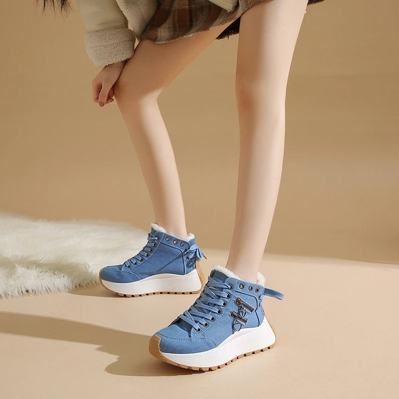 2025 New Designer Women Sneakers High Quality Shoes Female Women Shoes for Women Lace Up Platform Sneakers Женская Обувь