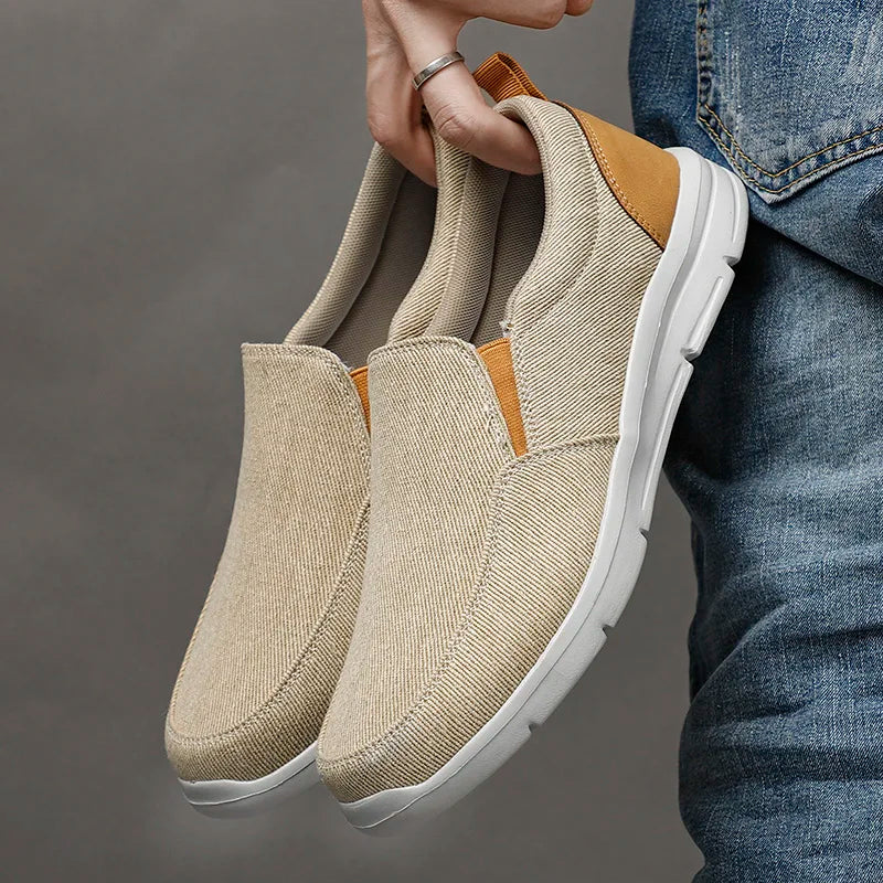 Men Casual Shoes Canvas Breathable Loafers Men Fashion New Male Comfortable Outdoor Walking Shoes Classic Loafers Men Sneakers