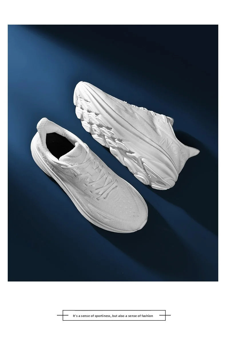 Men Sports Running Shoes Casual Carbon Plate Marathon Breathable Lightweight Women's Comfortable Athletic Nonskid Sneakers