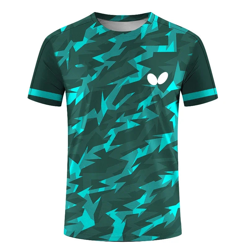Men's short-sleeve, round-neck T-shirt, 3D, quick-drying, printed prom dress style, loose, breathable, comfortable, Summer