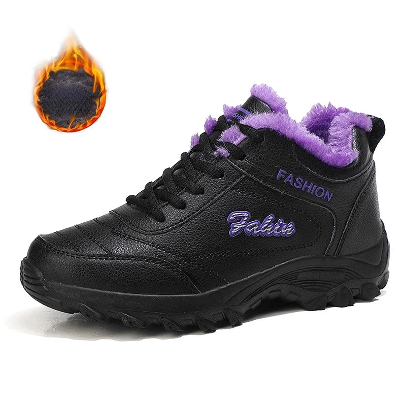 New 2025 Autumn Winter Sneakers Women Comfort Soft Sole Non Slip Casual Shoes for Women PU Waterproof Sport Shoes Zapatillas