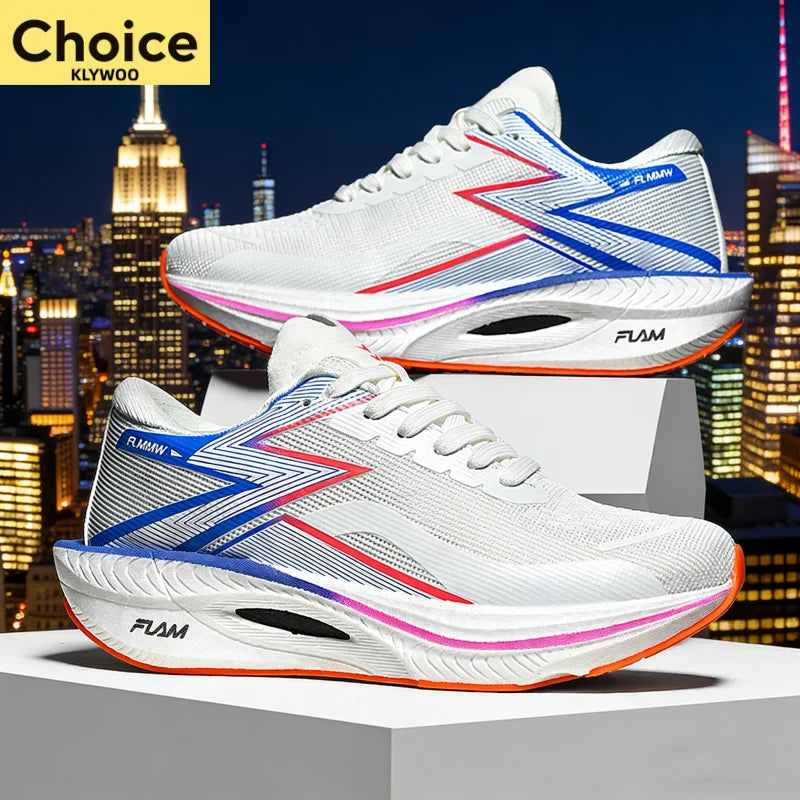 Running Shoes Carbon Board Speciality Marathon Men Sports Breathable Lightweight Women's Comfortable Athletic Nonskid Sneakers