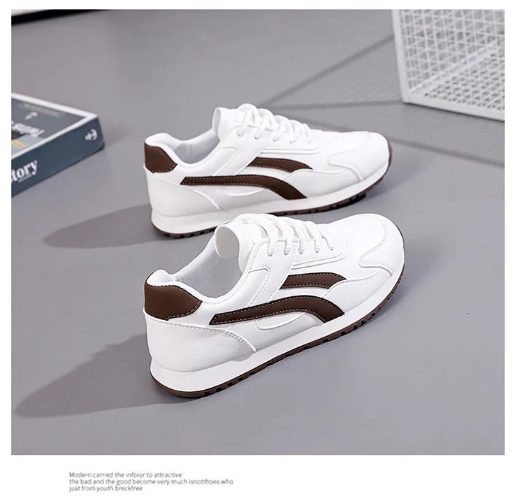 Plus Size Women White Shoes Female Spring New Style Female Student Casual Sports Versatile Sneakers Women Forrest Gump Shoes
