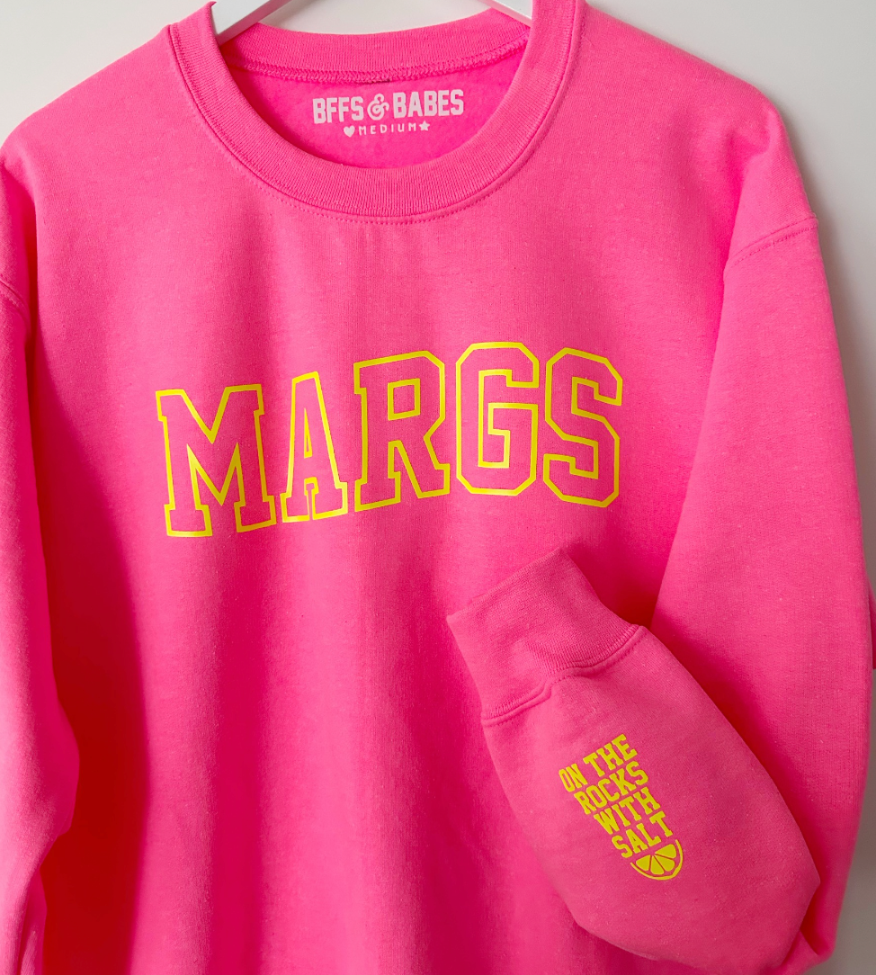 MARGS ♡ pink printed sweatshirt ♡ select your cuff