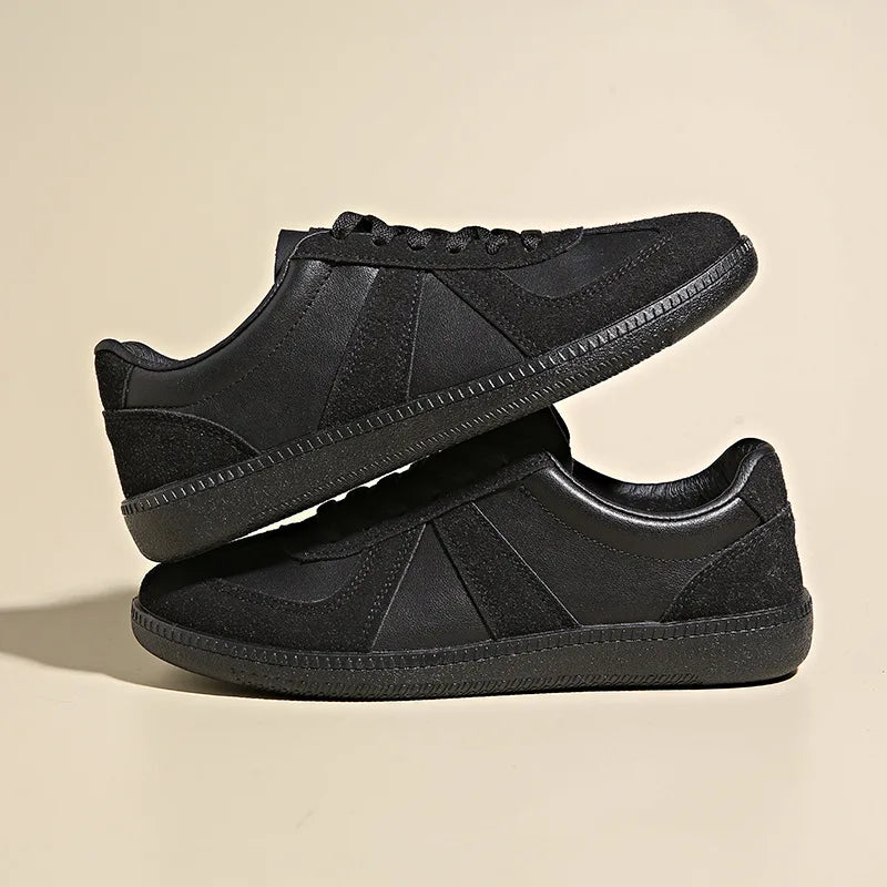 Luxury Designer Brand Women's Shoes 2025 Spring New Flat Casual Shoes PU Leather Breathable Fabric Comfortable Fashion Sneakers