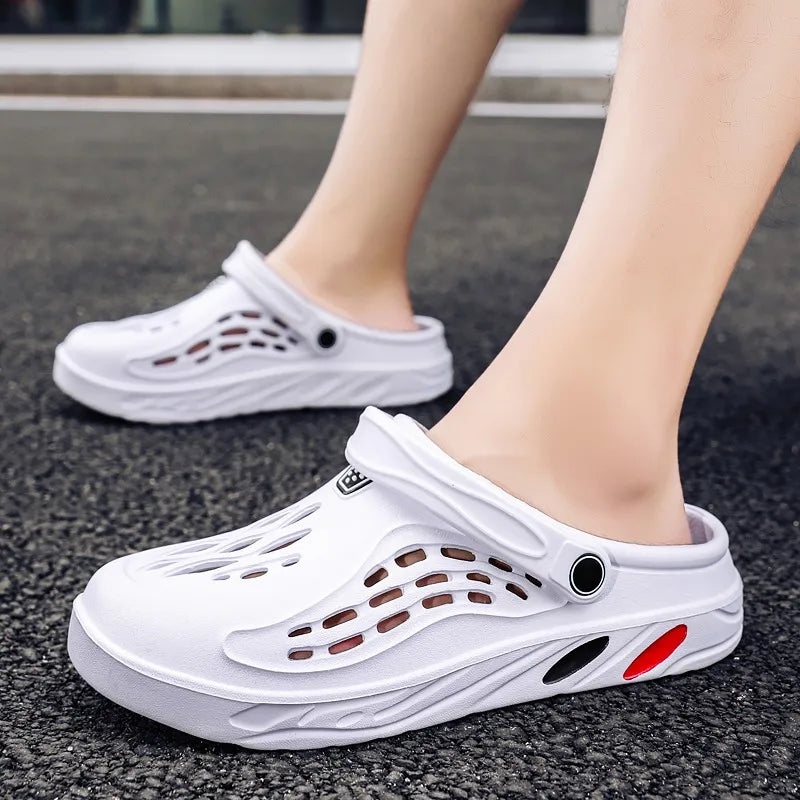 Male Slippers EVA Outdoor Vacation Simple Sandals Indoor Anti-slip Waterproof Clogs Off White Shose Summer Platform Shoes