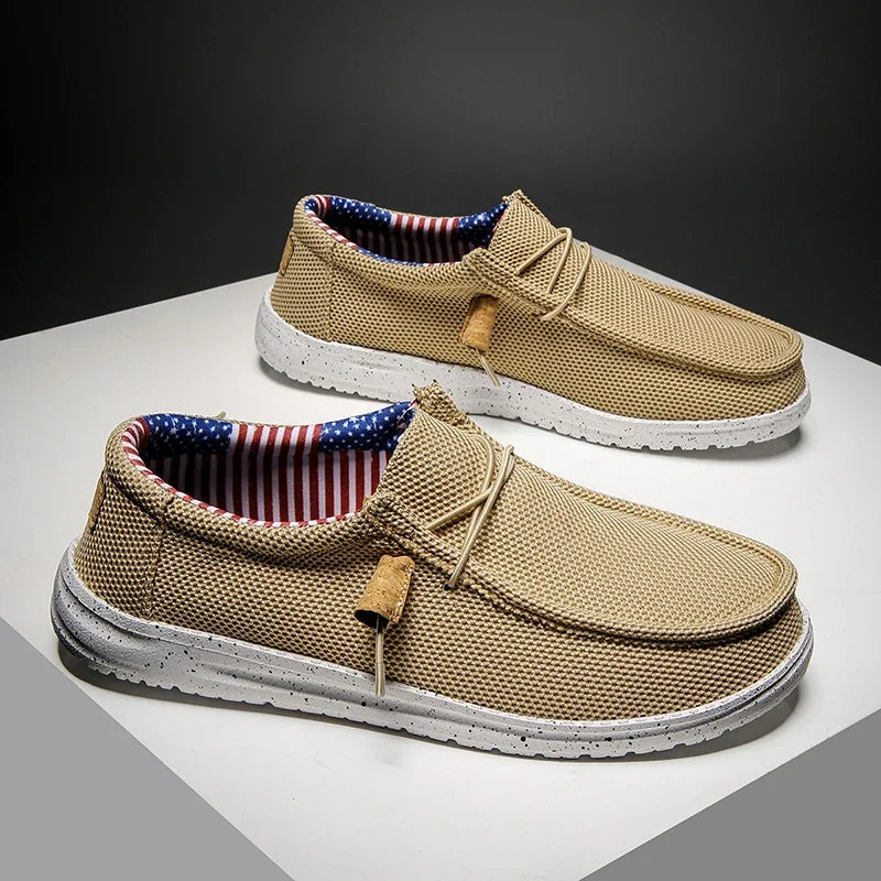 Canvas Loafers Comfortable Walking Flats for Man  Non Slip Soft Moccasins Sneakers Summer loafers Men Casual Shoes Slip on