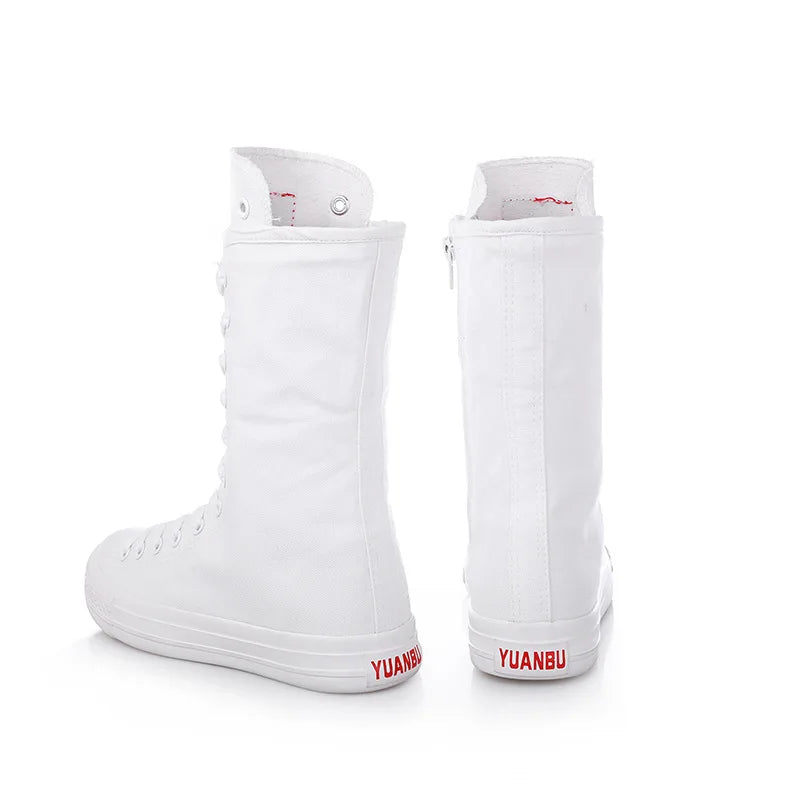2021 New Short Tube Boots Women Side Zipper Canvas Shoes Casual Shoes Women's Shoes Rubber Shoes Dance Shoes Net Red Shoes Women