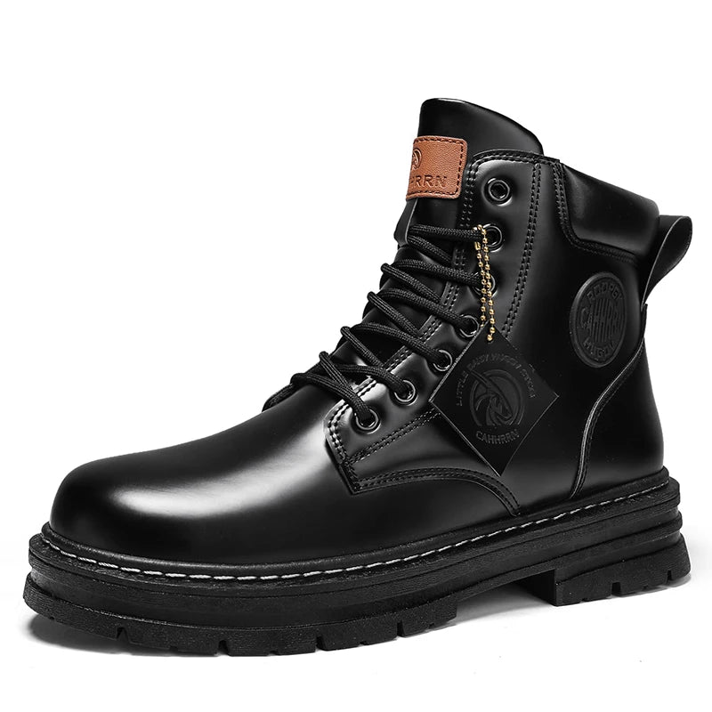 2026 Winter Ankle Boots Men's Boots Outdoor Yellow Boots Classic Design High Top Men Casual Shoes Botas Para Hombre