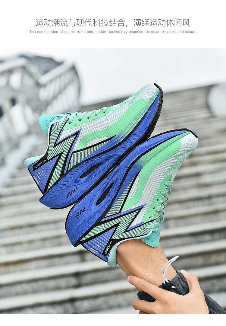 Running Shoes Carbon Board Speciality Marathon Men Sports Breathable Lightweight Women's Comfortable Athletic Nonskid Sneakers