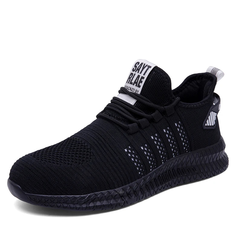 Work Safety Shoes Men's Safety Boots Anti-smash Work Shoes with Steel Toe Shoes Men Work Boots Anti-stab Safety Sneakers Male