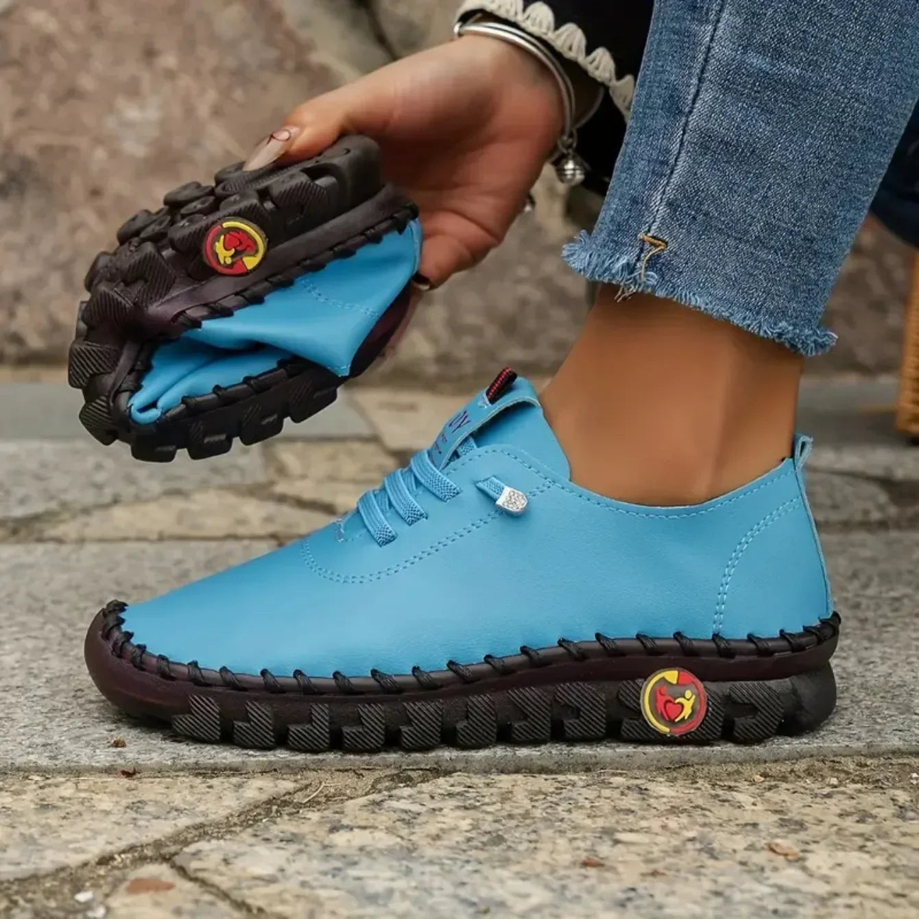 Women Sneakers 2024 New Spring Summer Loafers Soft-soled Roman Breathable Sneakers Women Retro Plus Size Single Shoes for Women