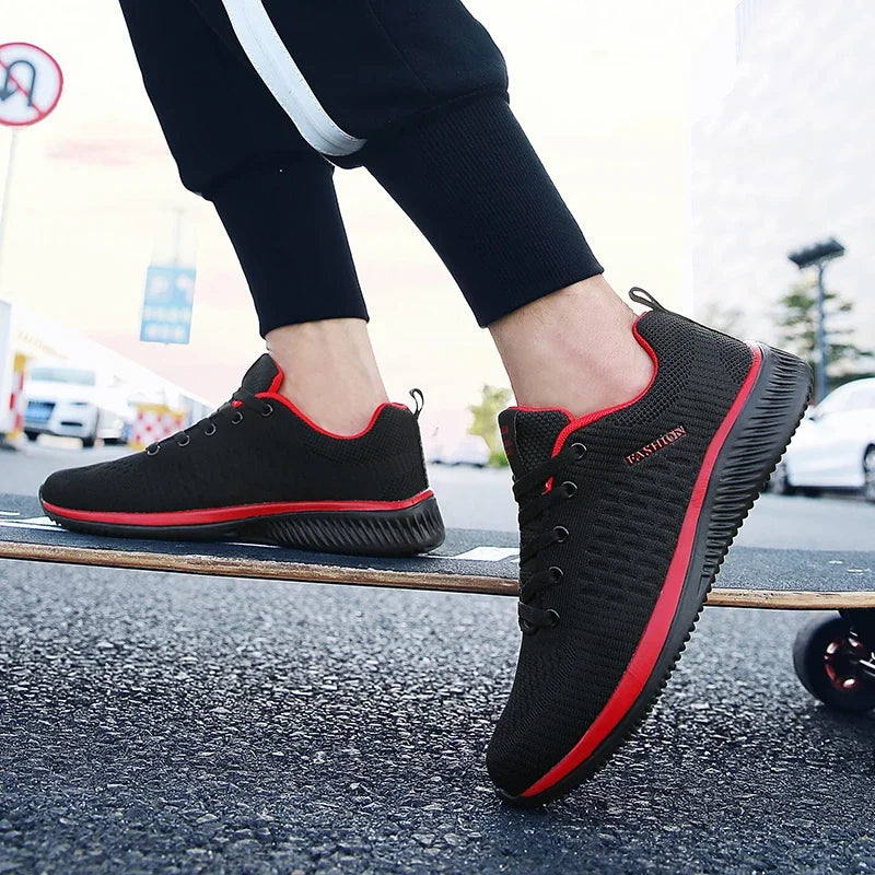 Summer Breathable Men's Casual Shoes Mesh Breathable Man Casual Shoes Fashion Moccasins Lightweight Men Sneakers Hot Sale 36-48
