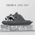 2024 Summer Shark Slippers Women Slides Men Bathroom Flip Flops Home Anti-Skid Flat Shoes Outdoor Fins Removable Slides Sandals