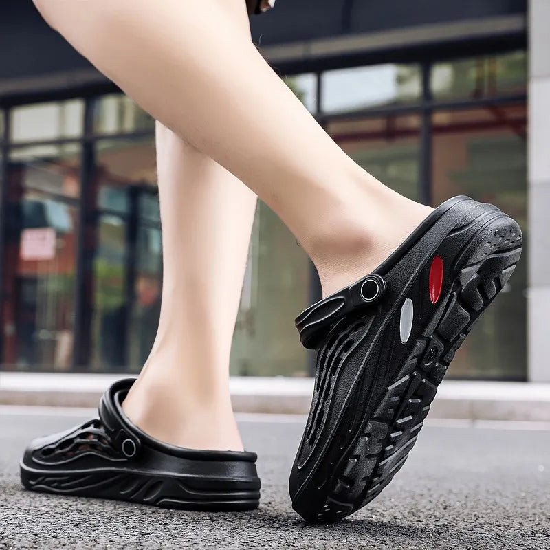 Male Slippers EVA Outdoor Vacation Simple Sandals Indoor Anti-slip Waterproof Clogs Off White Shose Summer Platform Shoes