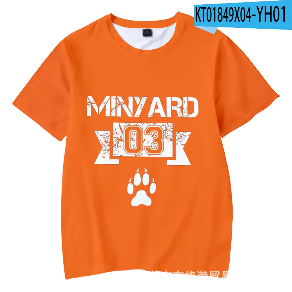 New The Foxhole Court Palmetto State Foxes Lacrosse Jersey Cosplay WILDS MINYARD 3D T-shirt Men/Women Graphic Tees Streetwear