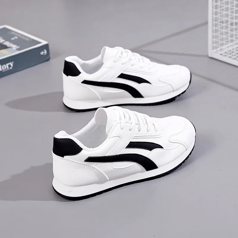 Plus Size Women White Shoes Female Spring New Style Female Student Casual Sports Versatile Sneakers Women Forrest Gump Shoes