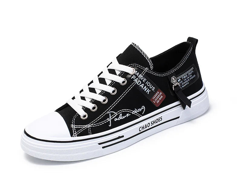 Fashion Men's Canvas Shoes Summer Breathable Men Casual Shoes Outdoor High Quality Sneakers Comfortable Low-Top Men tennis Shoes