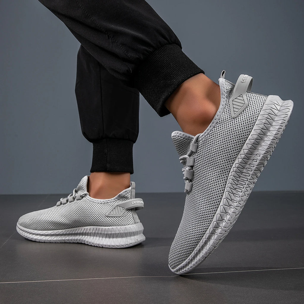 YRZL Mens Running Breathable Lightweight Sneakers Men Casual Sports Shoes Anti Slip Walking Shoes Comfortable Gym Training Shoes
