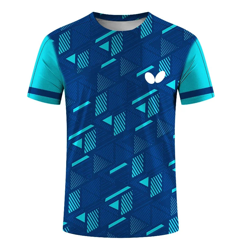 Men's short-sleeve, round-neck T-shirt, 3D, quick-drying, printed prom dress style, loose, breathable, comfortable, Summer