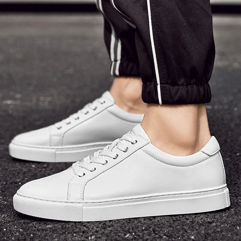 Luxury Brand Men's Sneakers Genuine Leather Casual Shoes Leisure Walk Men Shoes All-match Outdoor Skateboard Footwear For Male