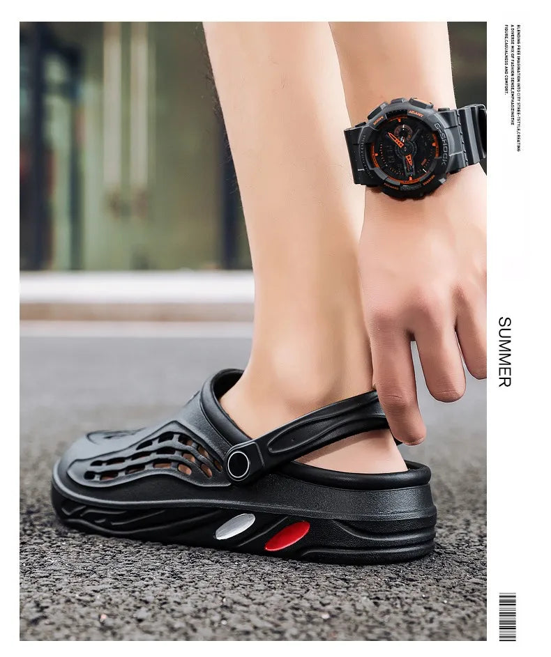 Male Slippers EVA Outdoor Vacation Simple Sandals Indoor Anti-slip Waterproof Clogs Off White Shose Summer Platform Shoes