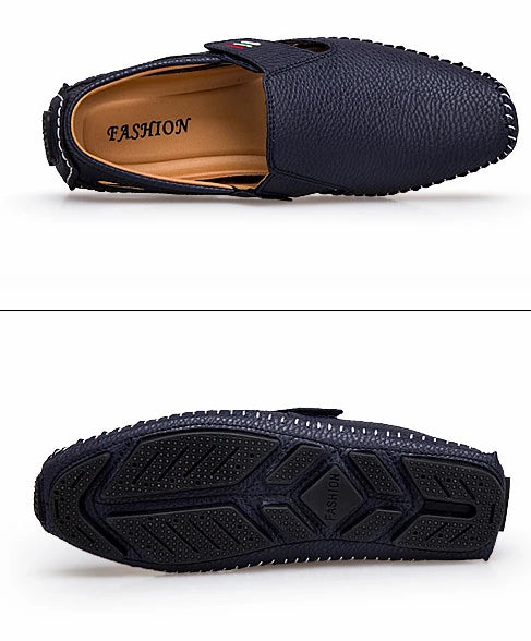 Men's Moccasins Summer Walking Breathable Casual Shoes Flat Shoes