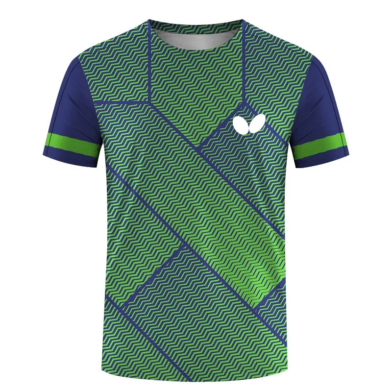 Men's short-sleeve, round-neck T-shirt, 3D, quick-drying, printed prom dress style, loose, breathable, comfortable, Summer