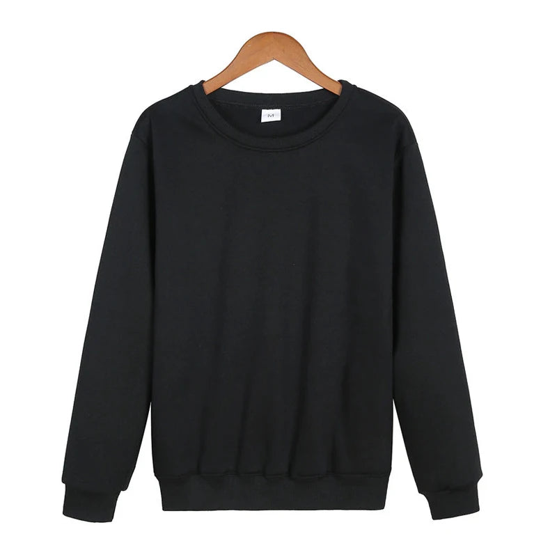 Men Casual Hoodie Solid Color Sweatshirt Fashion Winter Autumn Casual Sweatshirts Pullover Fleece Streetwear