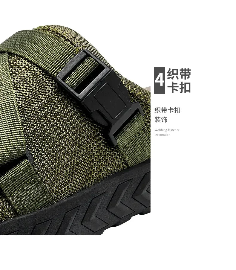 Men's Thick Soled Round Toe Fashionable Slippers Women's Comfortable Breathable Casual, Wear-resistant Sandals Summer Slippers