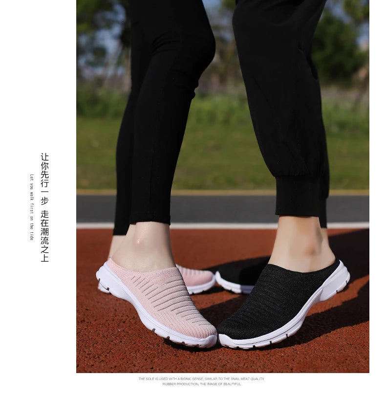 Men Slippers Summer Mesh Breathable Home Indoor Slippers Men Thick Bottom Slides Fashion Couple Walking Shoes Chanclas Hombre