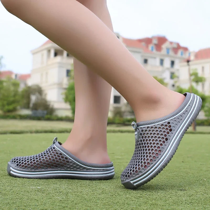 YRZL Men Slippers Lightweight Breathable Fashion Women Shower Slipper High Quality Beach Couple Flip Flop Swimming Shoes