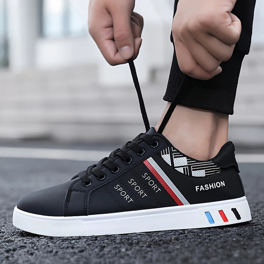 Men's lightweight casual sneakers. Everyday outdoor running and skate shoes for men. Sizes 39 to 48.