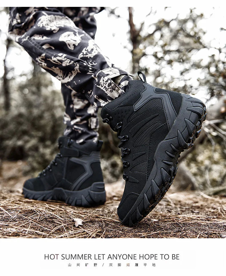 New Men's Boots Outdoor Hiking Boots Men Winter Desert Boots Motocycle Boots Zapatos Hombre