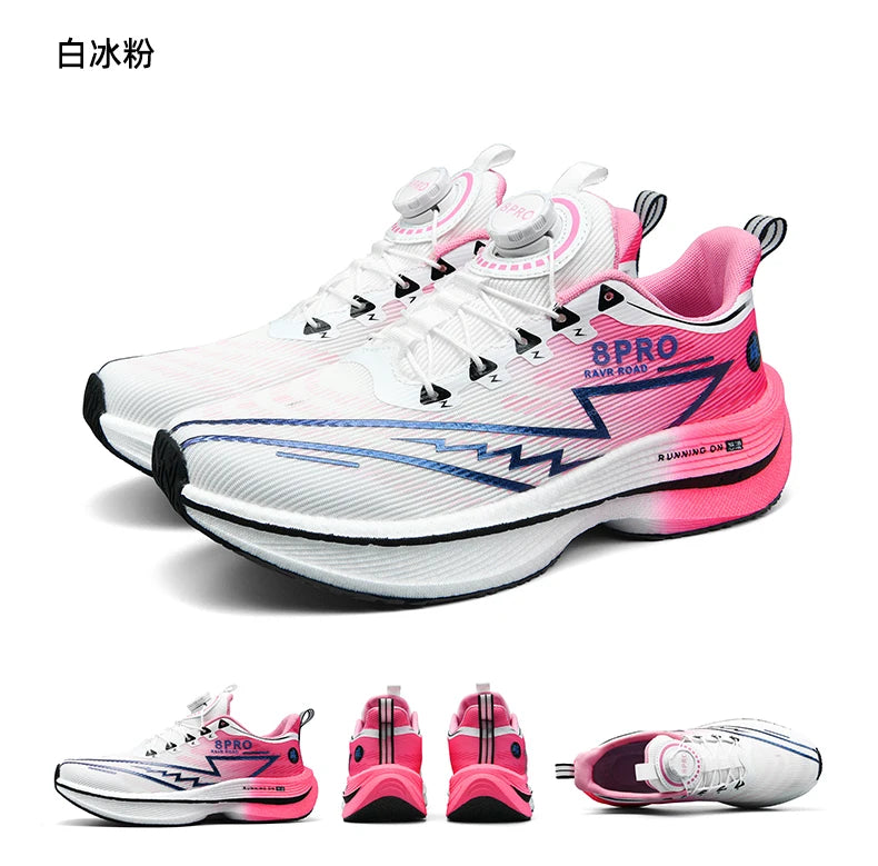Athletic Running Shoes Men Professional Carbon Board Marathon Sports Breathable Lightweight Women Comfortable Casual Sneakers