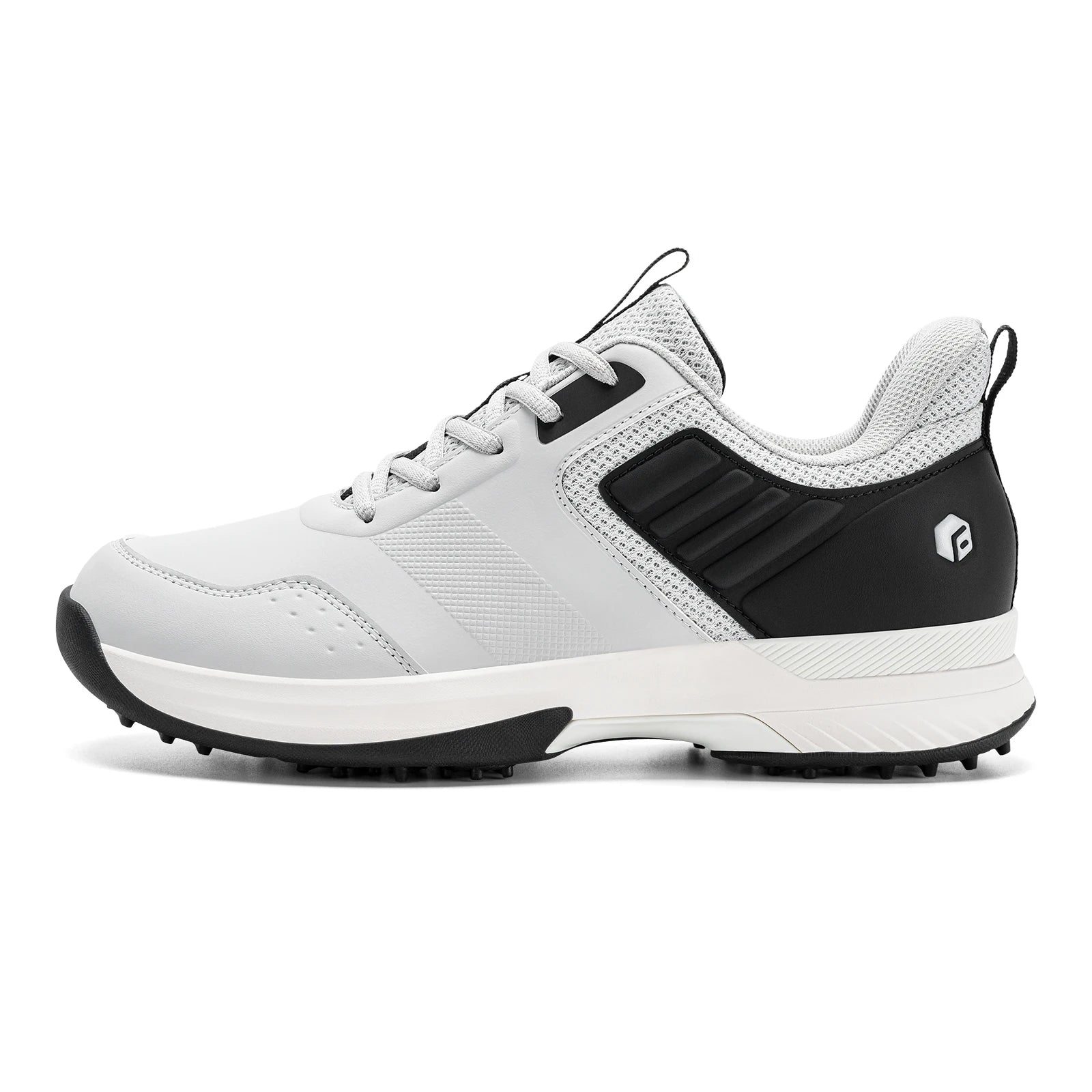 Fittington Professional Golf Shoes Wide Man Casual Sneakers Cushioning Outdoor Water Resistant Sport Shoes for Men with Spike