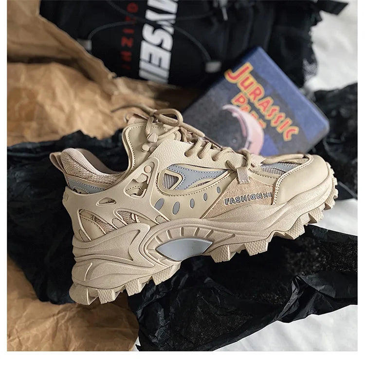 Men's Vulcanized Shoes Luxury Sneakers Harajuku Chunky Sneakers Autumn Running Footwear Male High Fashion Zapatos Hombre
