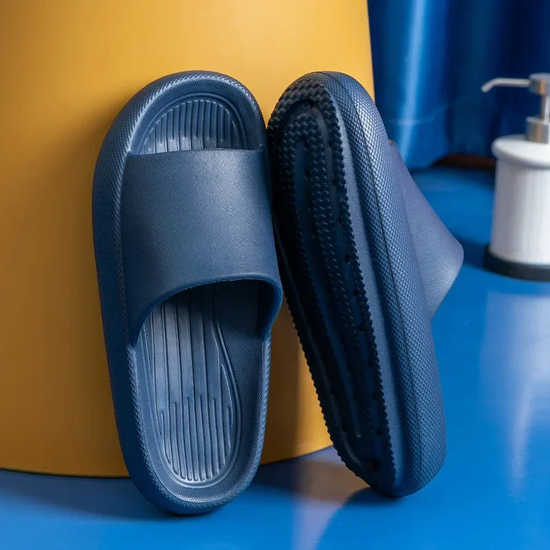 Big Size 48 49 Men Slippers Women Soft EVA Platform Thick Sole Slides Summer Beach Sandals Couples Home Anti-Slip Bathroom Shoes