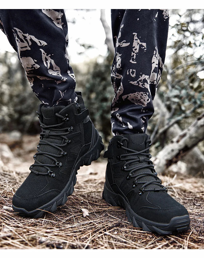New Men's Boots Outdoor Hiking Boots Men Winter Desert Boots Motocycle Boots Zapatos Hombre