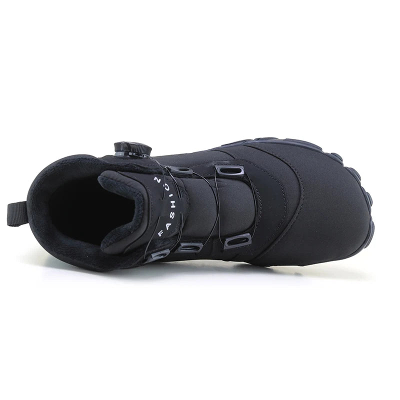 Men Winter Boots Outdoor Barefoot Boots for Women Ankle Boots Plush Warm Snow Shoes Non-slip Sneakers Plus Size Couple Shoes