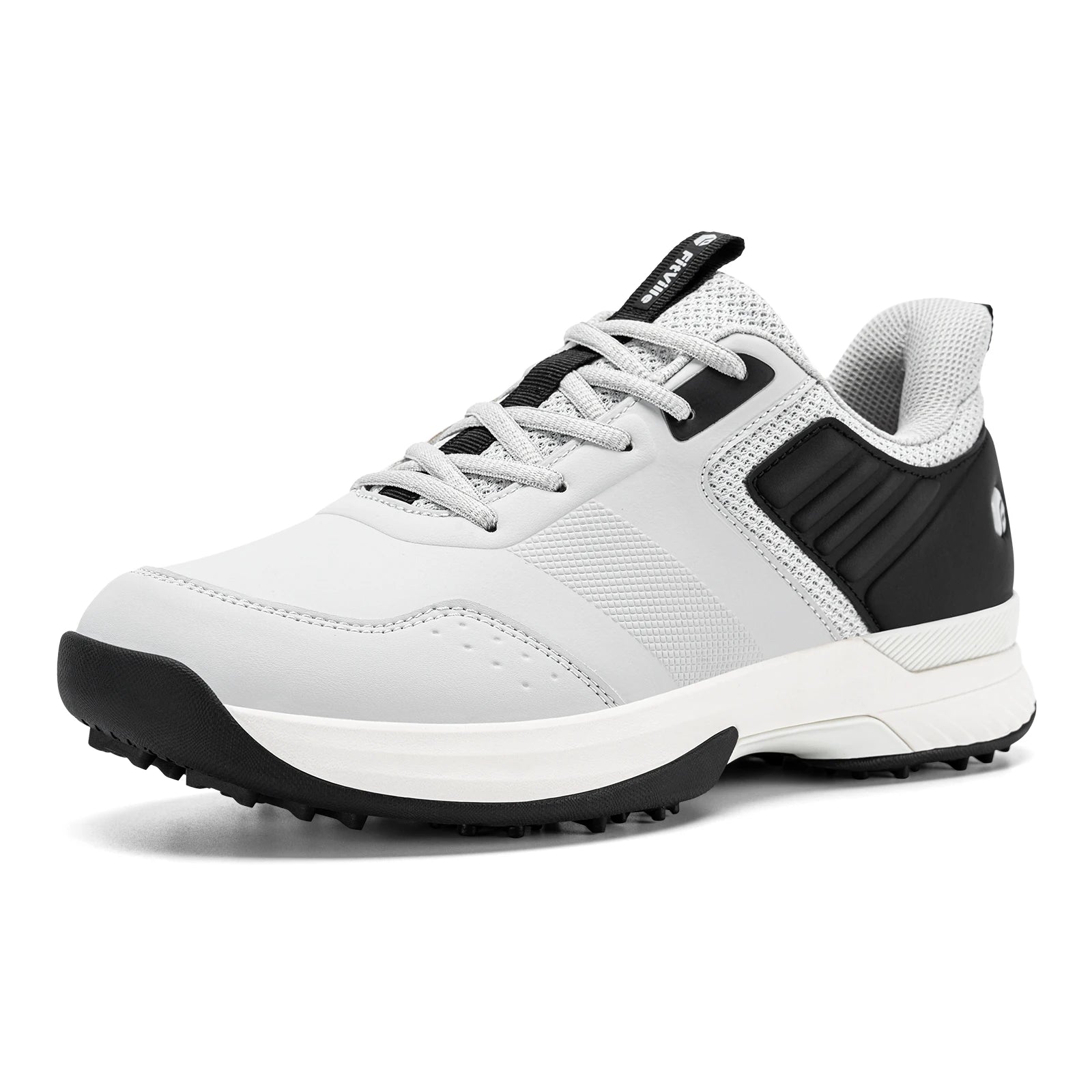 Fittington Professional Golf Shoes Wide Man Casual Sneakers Cushioning Outdoor Water Resistant Sport Shoes for Men with Spike