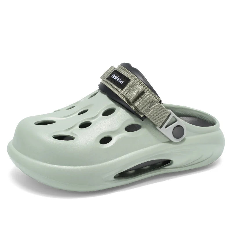 Couple Style Men's and Women's Summer Outdoor Hollow Anti-Slip Beach Shoes, Anti-Odor Dual-Purpose Sandals and Slippers