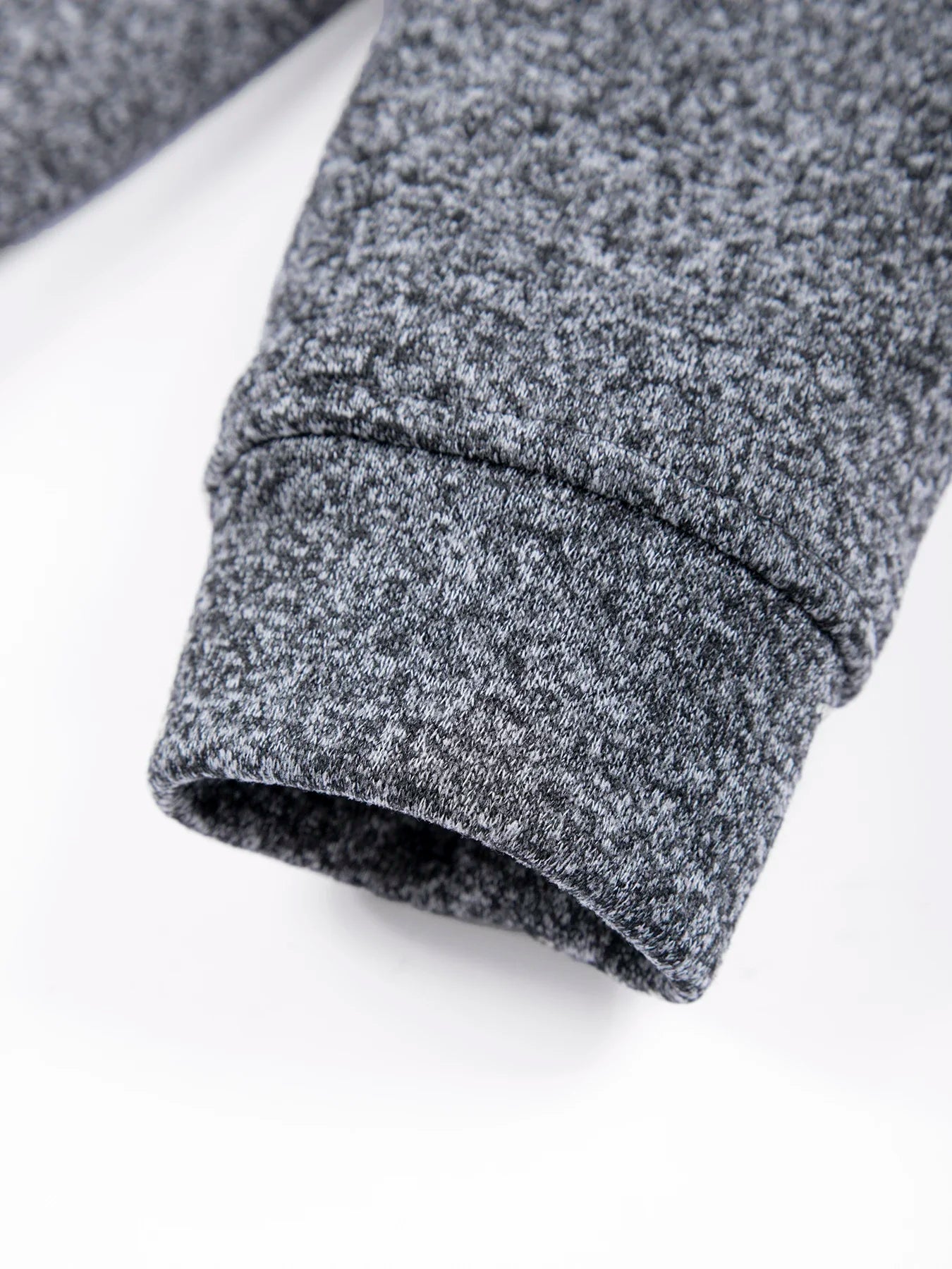 Men's Warm Crew Neck Sweatshirt Fleece Lined Thermal Pullover Autumn Winter Fashion Casual Sweater Loose Knit Long Sleeve Hoodie