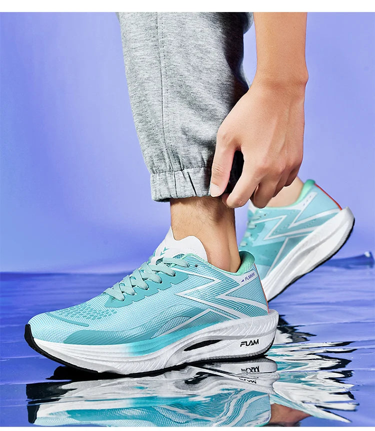 Running Shoes Carbon Board Speciality Marathon Men Sports Breathable Lightweight Women's Comfortable Athletic Nonskid Sneakers