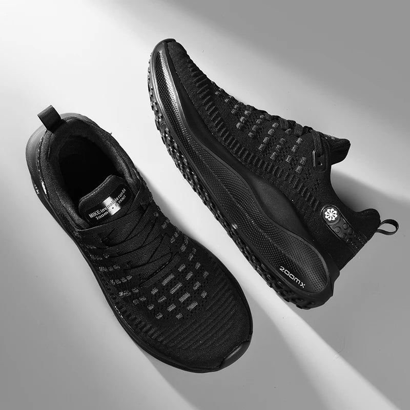 Men's breathable mesh thick-sole running shoes four season soft-sole non-slip outdoor casual sports shoes fashion light sneakers