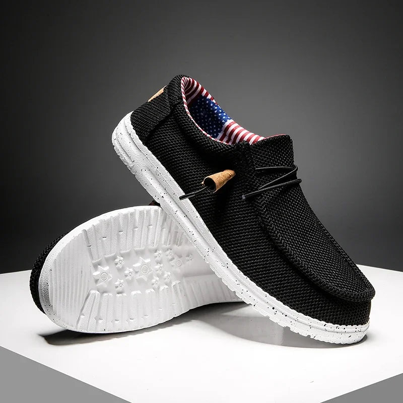 Canvas Loafers Comfortable Walking Flats for Man  Non Slip Soft Moccasins Sneakers Summer loafers Men Casual Shoes Slip on